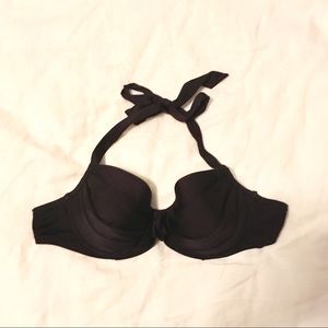 Black Pour Moi bikini top with underwire, 34DD